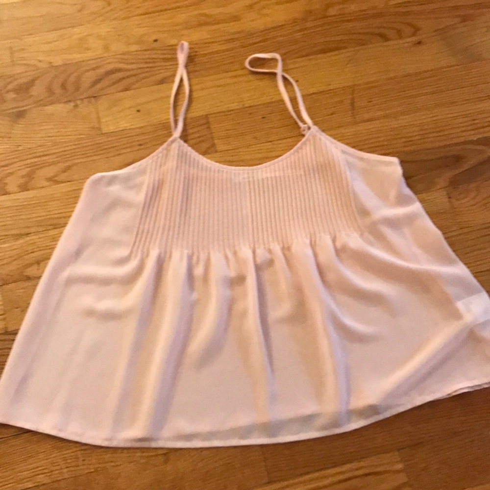 S Kimichi Blue Sheer Blush Tank